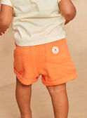 Shorts arancioni doppia garza di cotone KAYOANN / 24E1BGS1SHO400