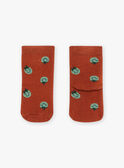 Calze ad anello rosso mattone con pomodoro FACOCO / 23E4BGB2SOQ506
