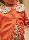 Cardigan arancione a maniche lunghe GAANNE / 23H1BF71CARE413