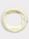 Scaldacollo beige punto legaccio neonato TAALEX / 20E4BGB1SNO632
