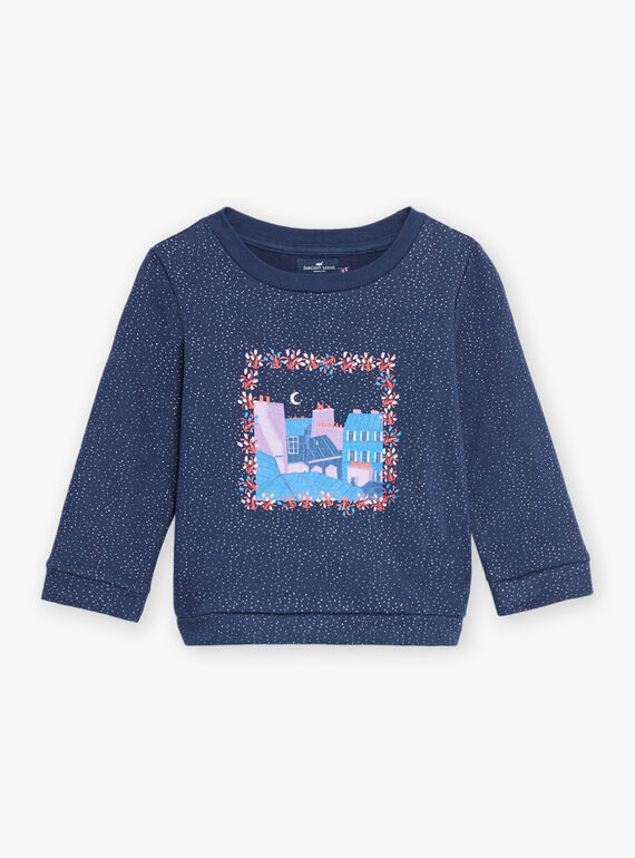 Camille Witt Limited Edition - Maglione navy con paillettes DOSWETTE / 22H2PFT1SWE705