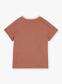 T-shirt nocciola a maniche corte FLIBAGE / 23E3PGP2TMC821