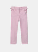 Pantaloni di velluto rosa LADOSETTE / 24H2PFQ1PAND329