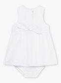 Abito e bloomer da cerimonia ecrù neonata CAJULIE / 22E1BFH2CHS001