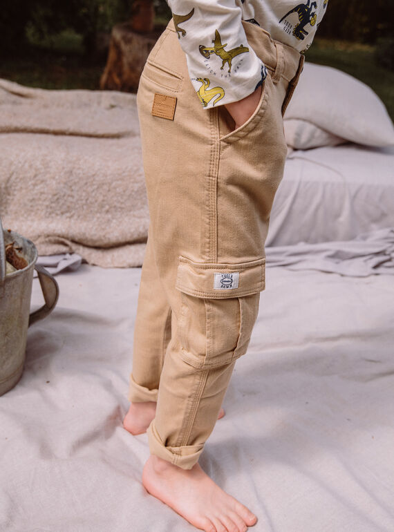 Pantaloni cargo beige GERELAGE / 23H3PG81PAN080