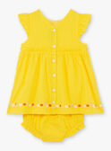 Abito e bloomer abbinato giallo neonata TYGLORIA / 20E1BFZ2ROB102