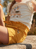 Shorts senape in cotone e lino FOSHOETTE 2 / 23E2PFP2SHOB106