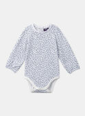 Set con body e scamiciato blu ed écru LACELIA / 24H1BFJ1ENS001