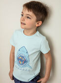 T-shirt blu con motivo squalo ZUZAGE1 / 21E3PGL3TMC614