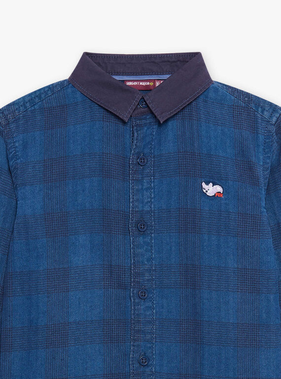 Camicia blu a quadri DACHEMAGE / 22H3PG51CHMC207