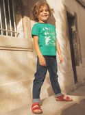 T-shirt con motivi dinosauri e biciclette fosforescenti FEPAGE / 23E3PGB2TMC630
