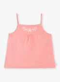 Canottiera rosa con ricamo a fiori ZUDOUETTE / 21E2PFT1DEBD313