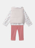 Set da giorno pantaloni + blusa body + cardigan senza maniche MONICA / 25E0CF21ENS000