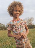 T-shirt pesca con stampa tropicale FICHEMAGE / 23E3PGD1TMC413