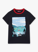 T-shirt navy con motivo poster gara di canottaggio bambino CEBESTAGE / 22E3PG82TMC070