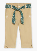 Pantaloni beige in twill GACERISE / 23H1BF81PAN626