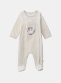Tutina pigiama in ciniglia con zebra  MOSES / 25E0NG22GREA011