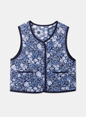 Gilet senza maniche double face trapuntato blu e bianco LEGILETTE / 24H2PFJ1CSM001