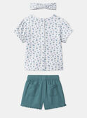Set di t-shirt, pantaloncini shorts e fascia per capelli con stampa floreale MAPAULA / 25E1BFO1ENS001