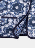Gilet senza maniche double face trapuntato blu e bianco LEGILETTE / 24H2PFJ1CSM001