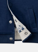 Cardigan double face blu ed écru LADRISTO / 24H1BGJ1GILC230