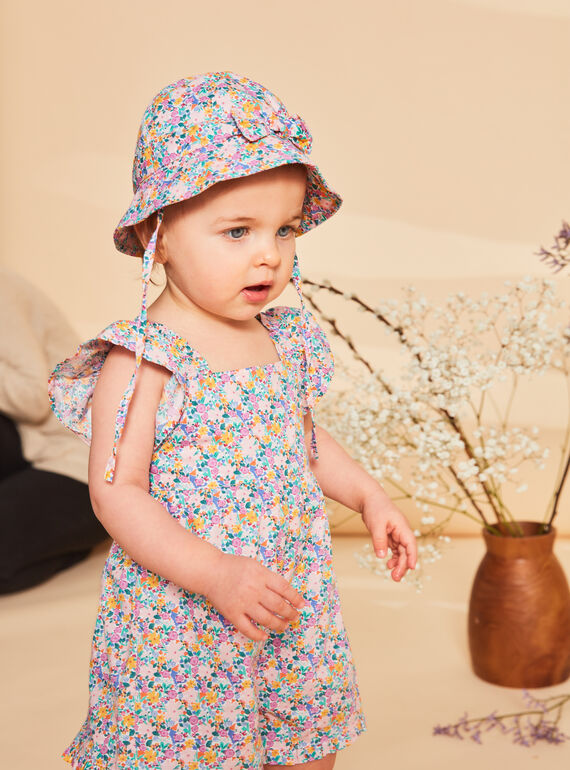 Cappello ecrù con stampa a fiori FASOLINE / 23E4BFS1CHA001