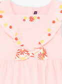Abito rosa senza maniche ricamato bambina TAYEKETTE / 20E2PFZ5ROB312