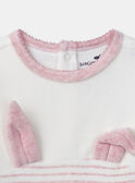 Tutina in ciniglia con coniglietto MEAMY / 25E5BFF1GRE001