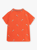 Polo rosso aranciato neonato CAWEDOU / 22E1BGP1POLF527