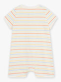 Tutina a righe ecrù neonata CEILAN / 22E5BG53GRE001