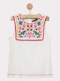 Camicia bianca con ricami ROUBELETTE / 19E2PFM1CHE001