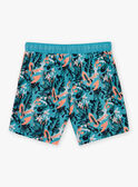 Costume shorts turchese con stampa a fiori KLUMAGEM / 24E3GHG1D3Y202