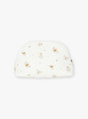 Trousse ecrù in popeline con stampa animali della foresta LOADEN / 24H0AM11ACD001