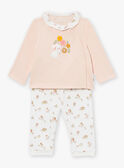 Set top e pantaloni rosa chiaro LORAINE / 24H0NF25ENSD322