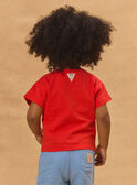 T-shirt con granchio rosso e aragosta MAVASCO / 25E1BGQ1TMC050