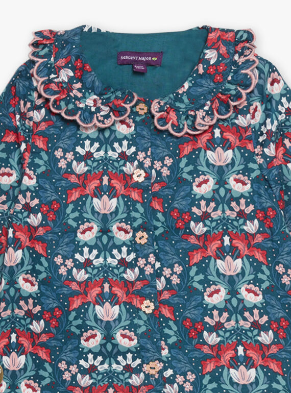 Camicia in twill con stampa a fiori DATAHINA / 22H1BFZ1CHEG633