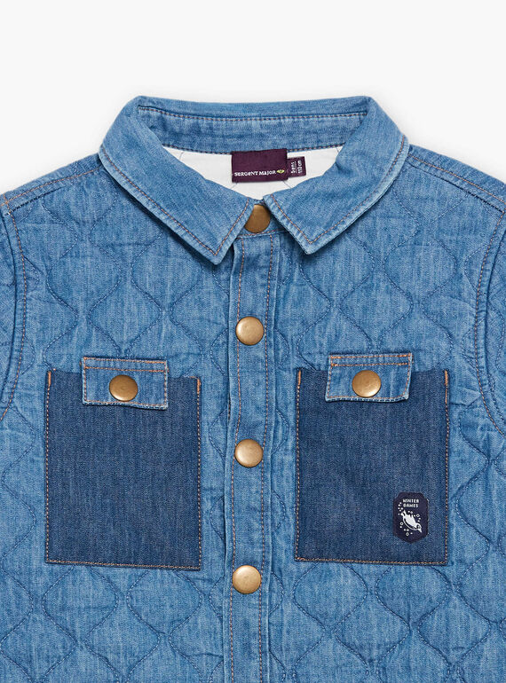 Camicia matelassé in denim DUQUILTAGE / 22H3PGY1SCHK005