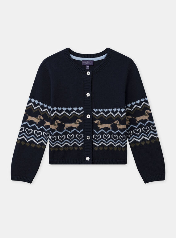Navy CARDIGAN NUDOGUETTE / 25H2PFQ1CAR070