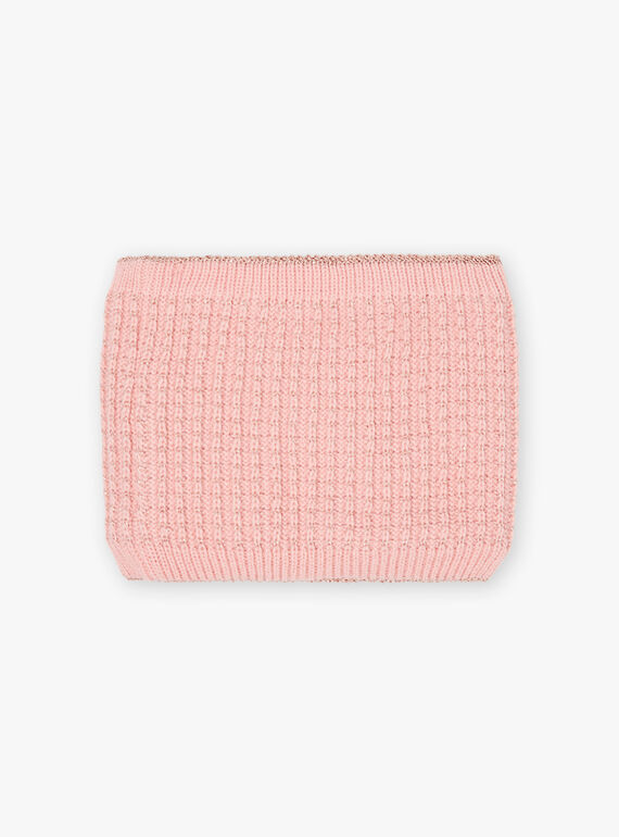 Scaldacollo rosa con motivi cuori bambina BLODYETTE / 21H4PFD3SNOD300