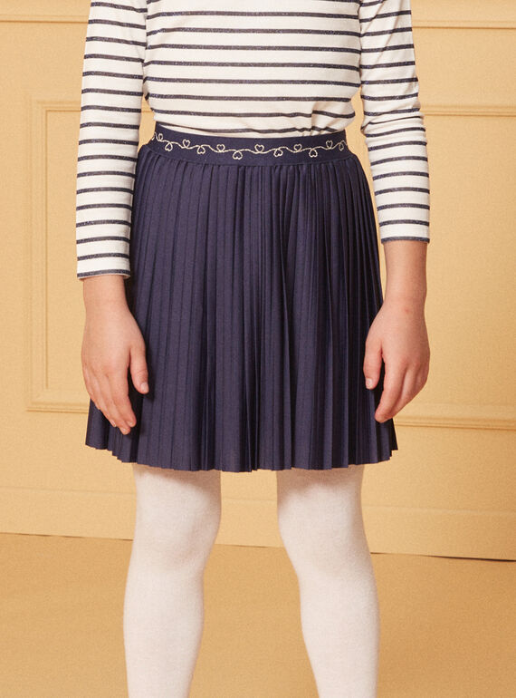 Navy SKIRT LIRAMETTE 2 / 24H2PF93JUP070