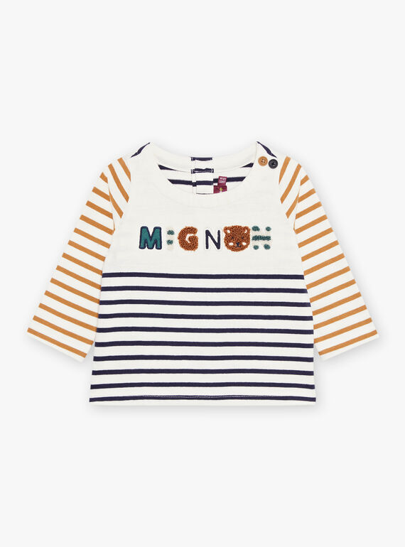 T-shirt a righe a maniche lunghe DANIGEL / 22H1BGU2TML070