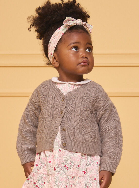 Cardigan a trecce fantasia LANADIA / 24H1BFQ1CAR940