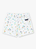 Shorts bianchi e blu con stampa fantasia. ZATOM / 21E1BGU1SHO001