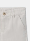 Pantaloni da completo beige KRESAMAGE / 24E3PGL1PANA016
