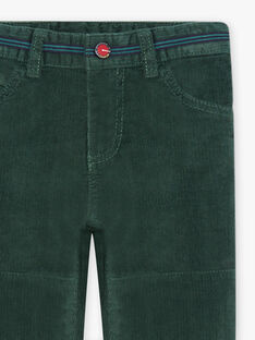 Pantaloni verdi in velluto a costine bambino BOATAGE / 21H3PGM1PAN060