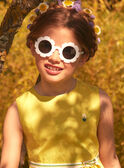 Abito double face in satin di cotone giallo. LAPAKRETTE / 24H2PFI1ROBH705