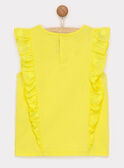 T-shirt maniche corte gialla RYESSETTE / 19E2PFS1TMC106