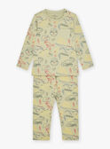 Set pigiama kaki in cotone con stampa dinosauri KUIBIAGE / 24E5PG53PYJ612