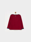 Dark burgundy T-shirt PADUSSETTE / 18H2PFD4TML503