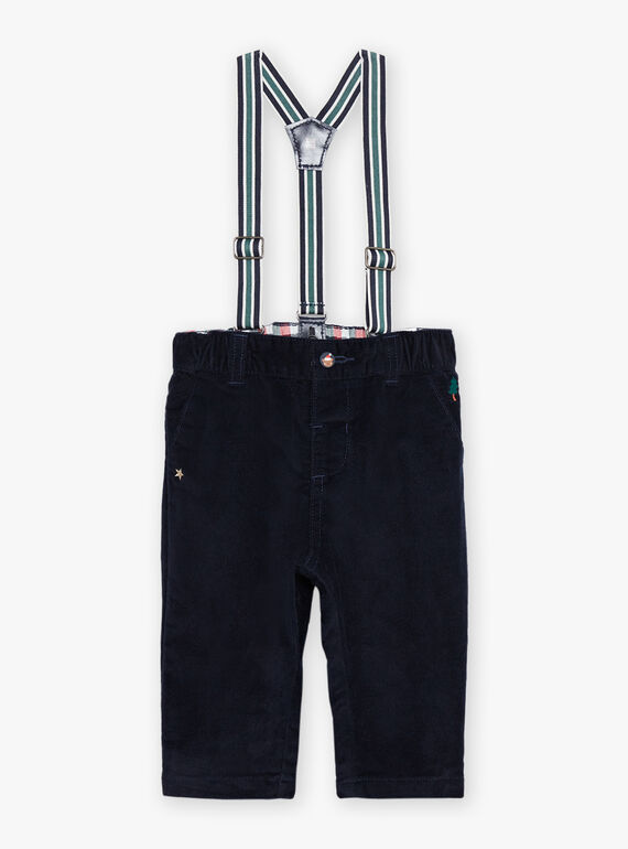 Pantaloni in velluto con bretelle regolabili DAWALLON / 22H1BG61PANC205